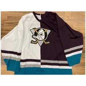 Anaheim Mighty Ducks Vintage 1990's CCM Split Home/Away Jersey Sz XL Brand New